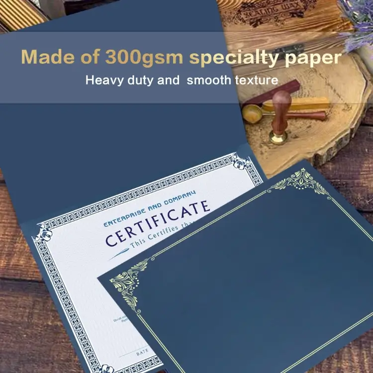 Certificate Holders with Elegant Gold-Trim - Image 5